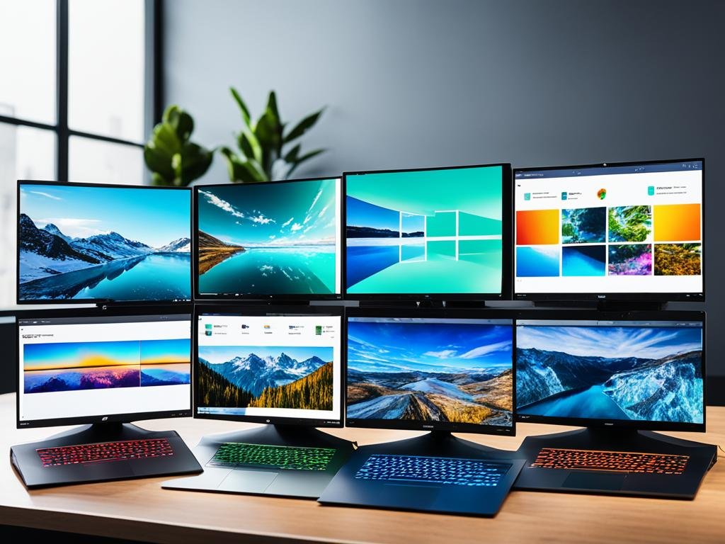 tipos de telas notebook positivo