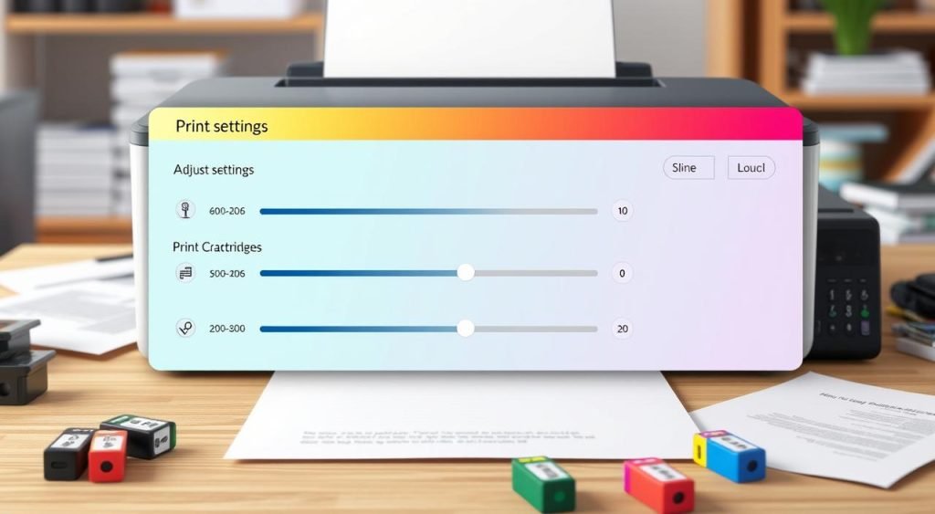 configurações de qualidade de impressão