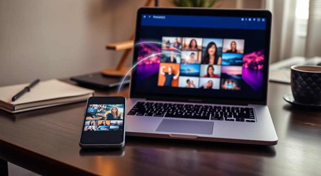 transferir imagens de celular para notebook